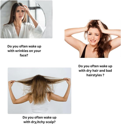 Hooor's Nest Premium Satin Silk Pillowcases, 46x71cm, 2 Pieces