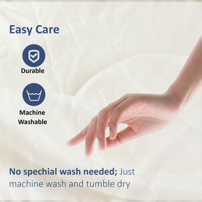 Hooor's Nest King Size (180 cm x 200 cm) Set of 100% Egyptian cotton Fitted Sheet + 2 Pcs Pillowcases (50 cm x 75 cm)