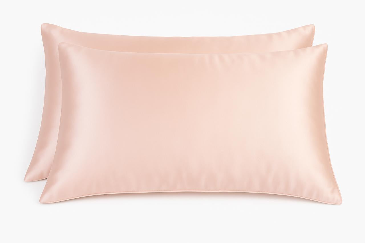 Hooor's Nest Premium Satin Silk Pillowcases, 46x71cm, 2 Pieces